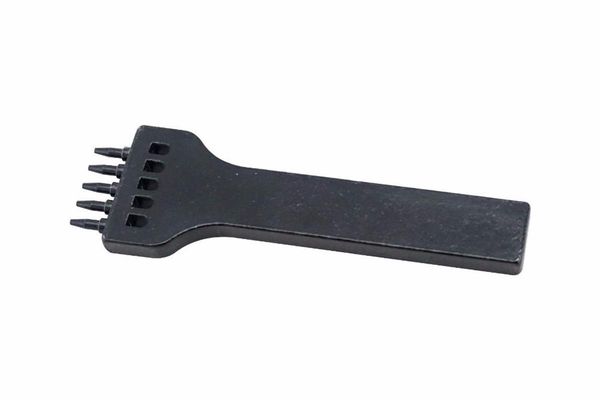 

pgf leather carving 5 hole round hole cutting 5mm leather tool, Black