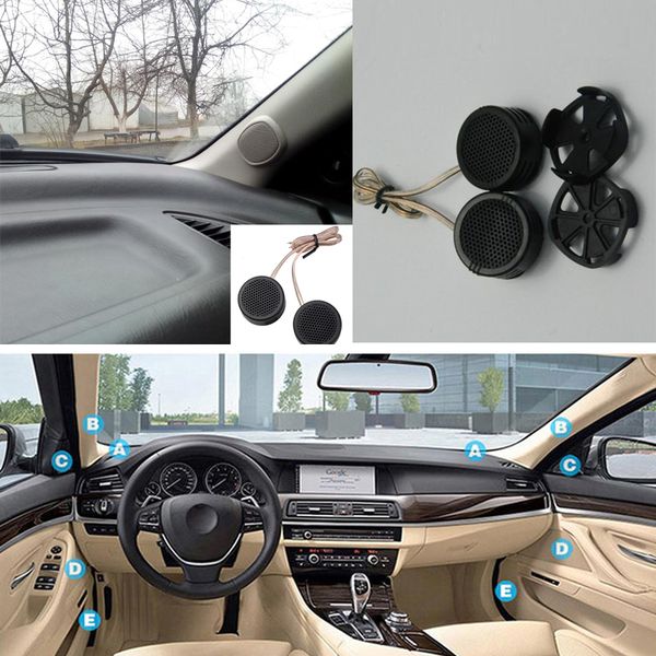 

2pcs 500w loud speaker high efficiency car mini dome tweeter loudspeaker super power audio auto sound for car