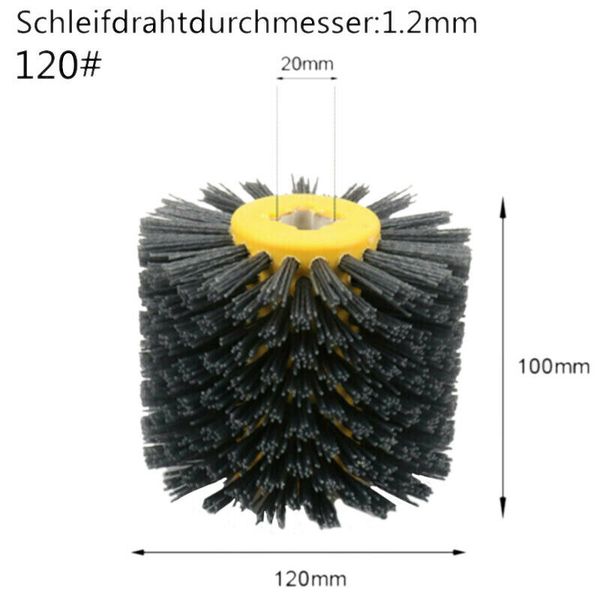

80/120 grit grinding wheel brush abrasive wire polishing sanding tool for wood grinding wheel for home diy tools parts 2020
