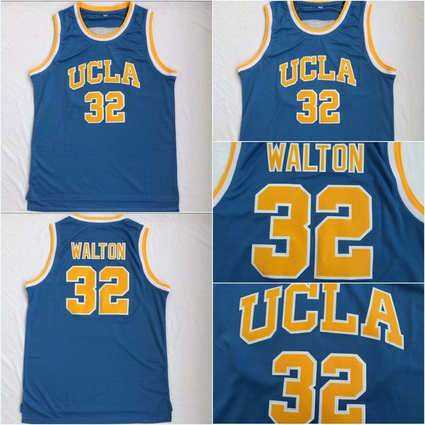 

Men UCLA Bruins College Jersey Bill 32 WALTON KAREEM 100% Stitched Basketball Sport High Quality Fast Shipping