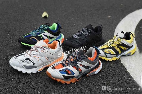 

2019 new 3m triple s track 3.0 running shoes release 3 tess gomma maille jogging designer paris luxury fashion shoes sport sneakers