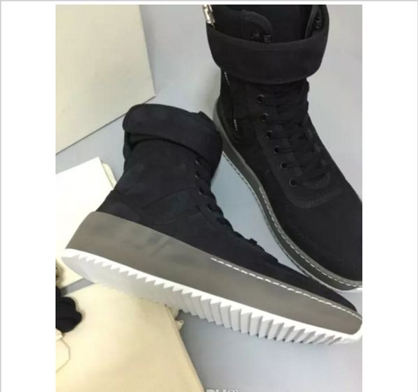 

fear god more military trainers men boots fashion men work boots shoes a620, Black