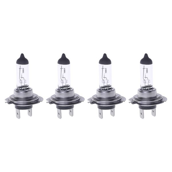 

4pc h7 55w 12v halogen bulb 4000k h7 px26d 55w fog lamp parking clear light car styling light source auto #306