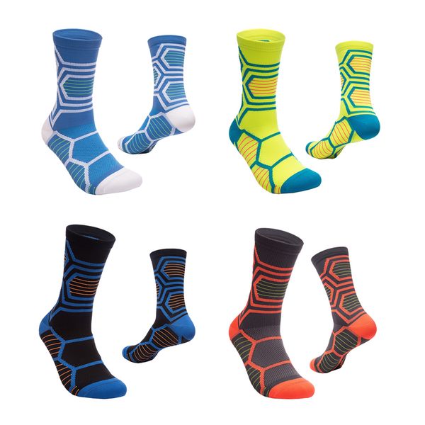 

4pack knee high compression socks for men & women-for running,athletic ,travel, White;red