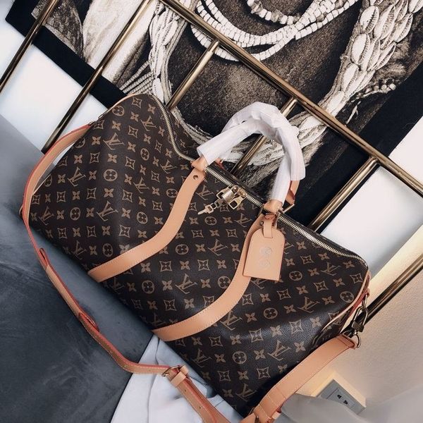 

2020 new fashion men women travel bag louis vuitton duffle bag leather luggage handbags large capacity sport bag
