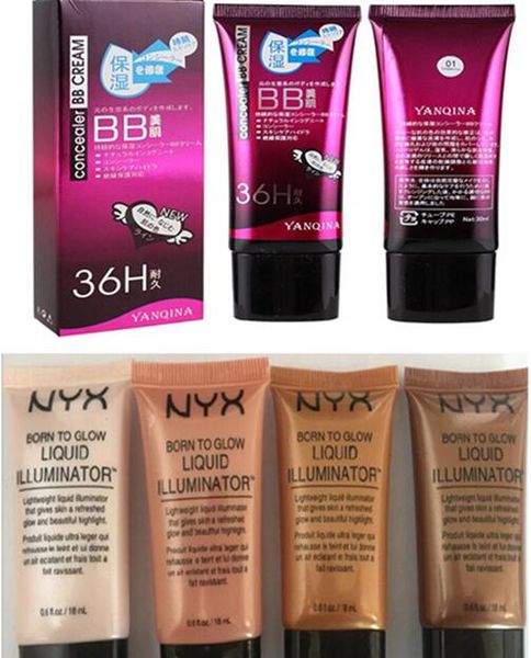 

Dropshipping NYX YANQINA 36H Жидкая основа Корректор для лица Рожденный светиться Жидкий осве