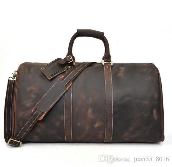 

2019 new fashion black men women travel bag duffle bag, luggage handbags large capacity sport bag 58cm with lock head dust bag