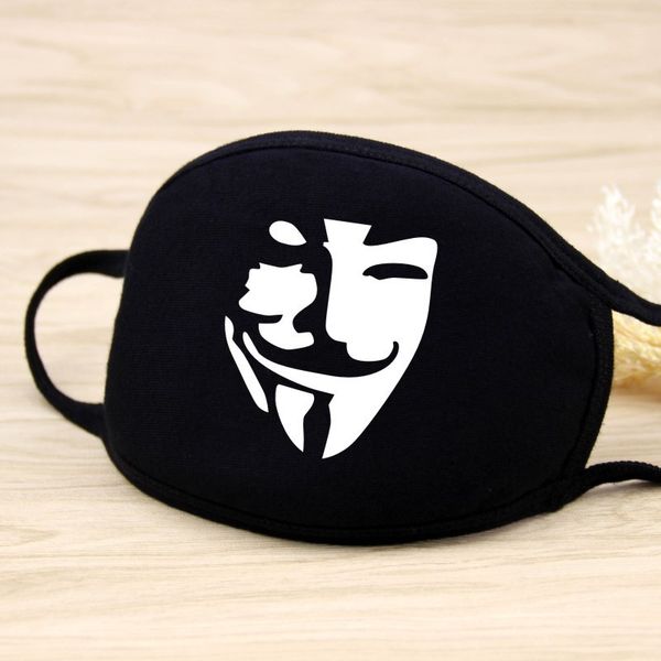 

1шт мультфильм маска мода хлопок антипылевая маска теплая борода зубы печати пылезащитный рот лицо защитный чехол маски партии пользу