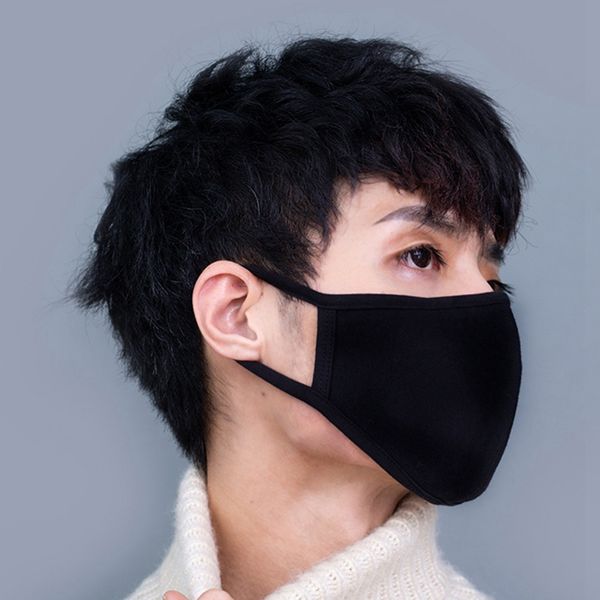 

черный хлопок рот маска пыла в зимнем дышащем ветрозащитной паре рта маске, Black