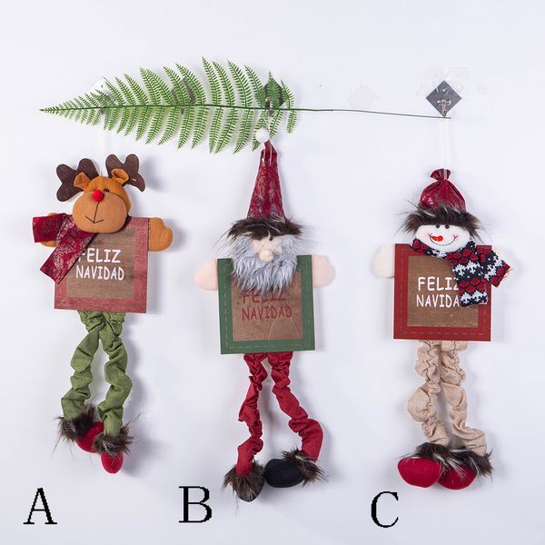 

1pcs christmas door hanging christmas tree home decor ornaments xmas gift 2020 new