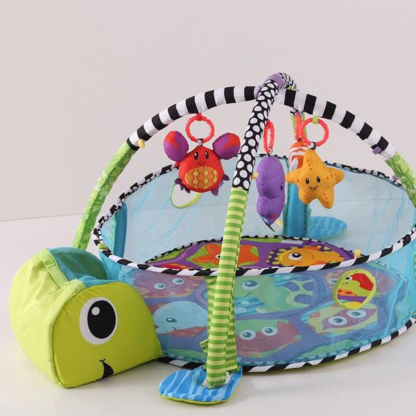 

baby play mat 0-3 year playmat gym carpet crawling mat in kindergarten toy net support 3-in-1 marine ball pool fence