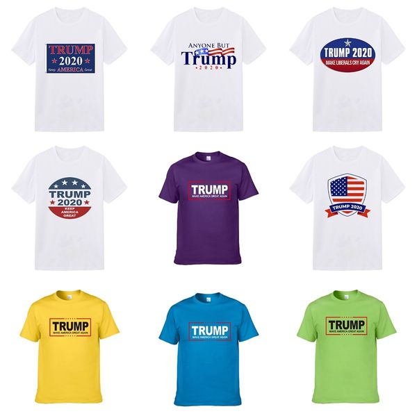 

мужские дизайнер trump футболки летняя мода одежда класса люкс сплошной цвет рубашки письмо печати хлопок нагрудные смешать повседневный сти, White;black