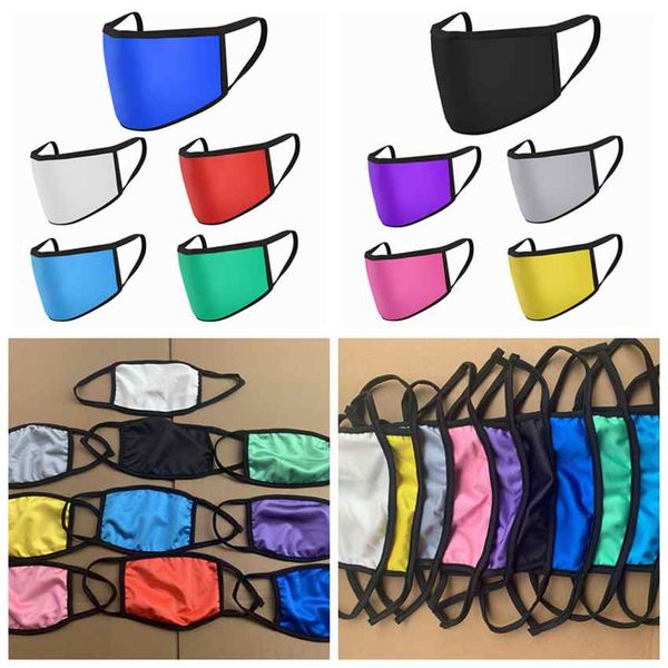 

10 Colors Ice Silk Cotton Face Masks Kids And Adult Anti Dust Mouth Mask Washable Reusable Face Masks ZZA2094 120Pcs