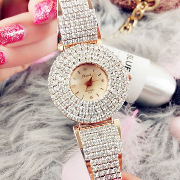 

watches women fashion watch 2019 luxury fashion new ladies watch bracelet with diamond steel belt to run women's, Slivery;brown