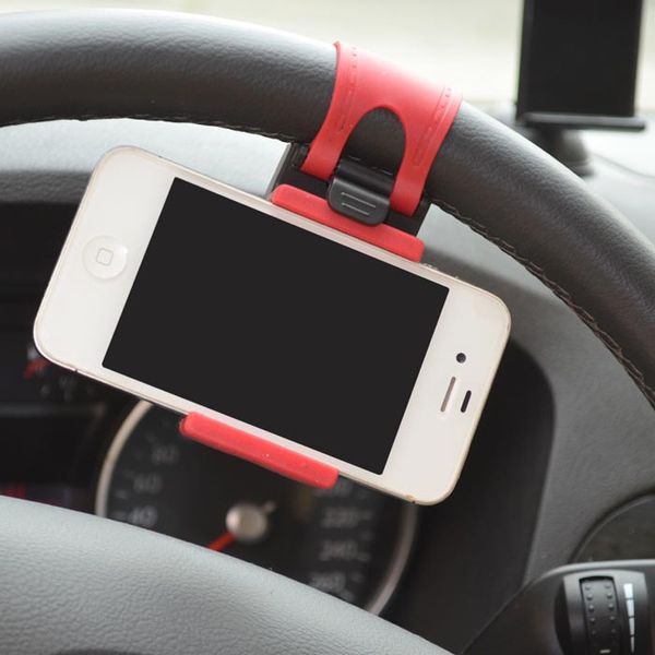 

car holder new car steering wheel universal mount holder stand for cell phone gps mobile phone interior accessories