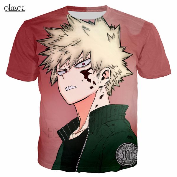 

2020 new style anime my hero academia t shirt men women 3d print short sleeve couples pullover hip hop streetwear fashion, White;black