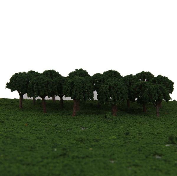 

100x model trees z scale train railway layout scenery wargame diorama parts