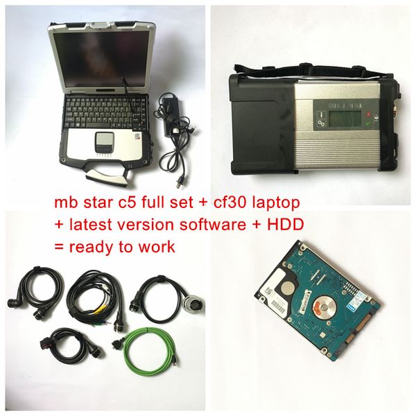 

2019.03v mb star c5 mb sd connect c5 with software auto diagnostic tool full set vediam0/x/dsa/dts with cf30 laptop