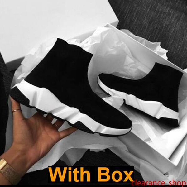 

with 2019 designer socks speed trainers knit paris sock shoe sock knit triple s boots trainers runner sneakers size 36-45 men women