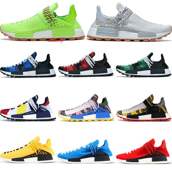 

2019 nmd humanrace know soul bbc blue plaid mens running shoes pharrell williams solar pack mother oreo nude men women designer trainers