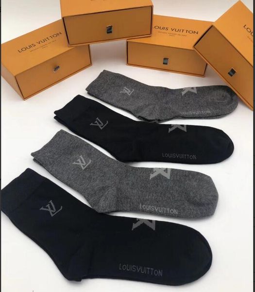 

высокое качество моды vêtements носки мода спорт мужские носки унисекс носки свободный размер бесплатная доставка с коробкой, Black