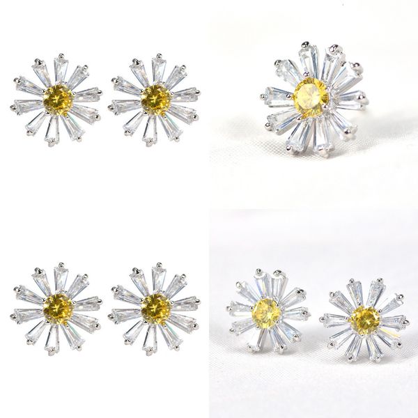 

concise small ear nail the sun flower earring originality ornaments jewelry pandora earrings vintage earrings designer dangle earrings rose, Silver