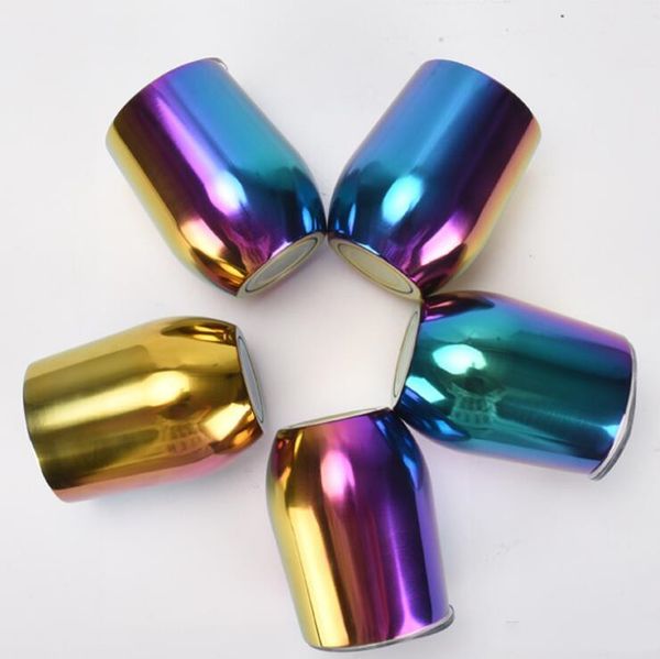 

colourful stemless wine glasses stainless steel egg mugs with lid shatterproof vacuum egg shape egg cups water bottle 12oz lxl1076-1