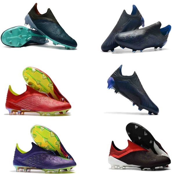 

2019 mens soccer cleats x 18+ fg soccer shoes original football boots outdoor scarpe da calcio nemeziz blackout