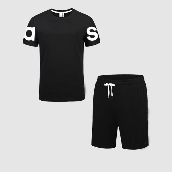 

desinger new mens short tracksuit designer mens summer tracksuits with brand letters cool summer short suits with shorts asian size l-4xl, Gray