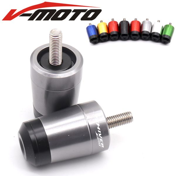 

motorcycle accessories cnc 7/8'' 22mm handlebar grips handle bar cap end plugs for aprilia shiver 750 / gt 2007-2018