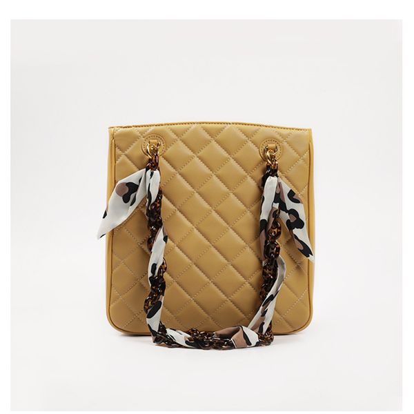 

yifangzhe girls shoulder bags, soft genuine leather women bags diamond lattice design with ribbons strap roomy wallet