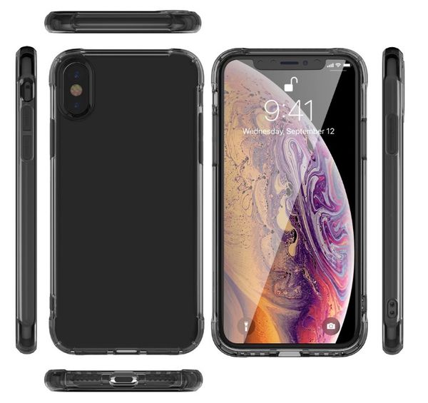 

2020 мода se телефон прозрачная оболочка подходит для iphone se case прозрачный четырехугольный подушка безопасности анти-падение защитный ч