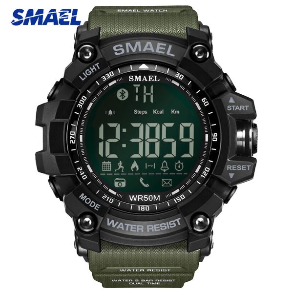 

2019 smael sport watch men 50m waterproof wristwatch clock men's led digital watches relogio masculino, Slivery;brown