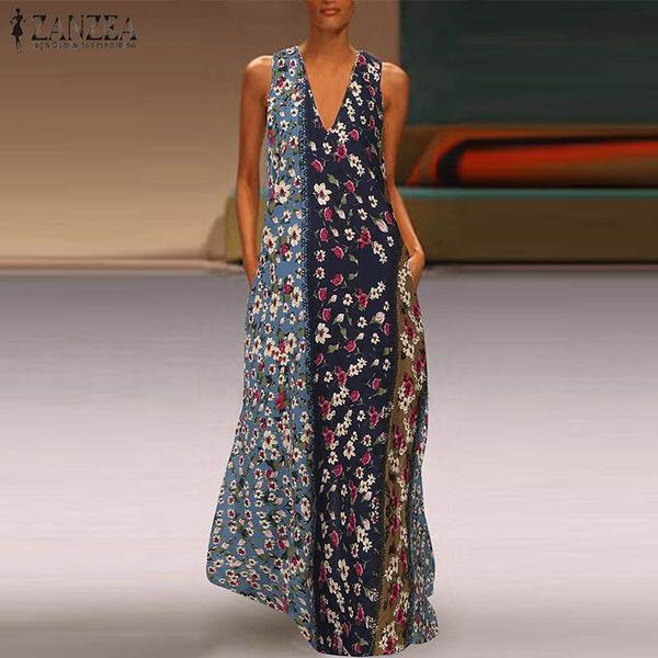 

summer flower print sun suit beach zanze long skirt cotton thread clothing women's salavans, Black;gray