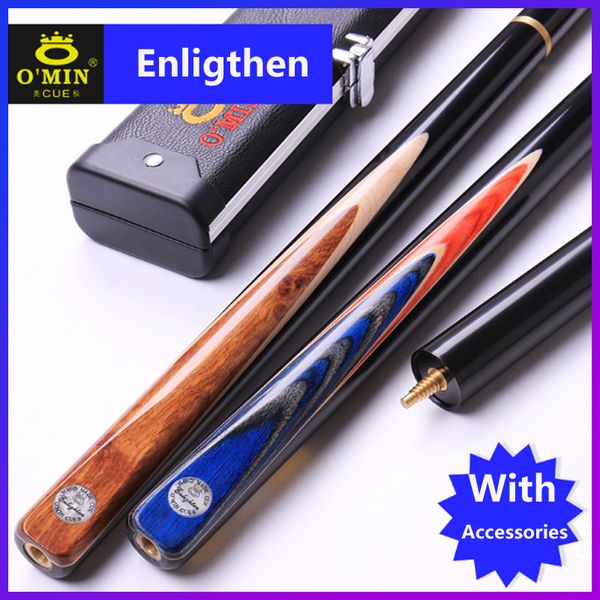 

wolfighter o'min handmade snooker billiards with snooker cue 3/4 case 9.8-10mm tips tacos de china