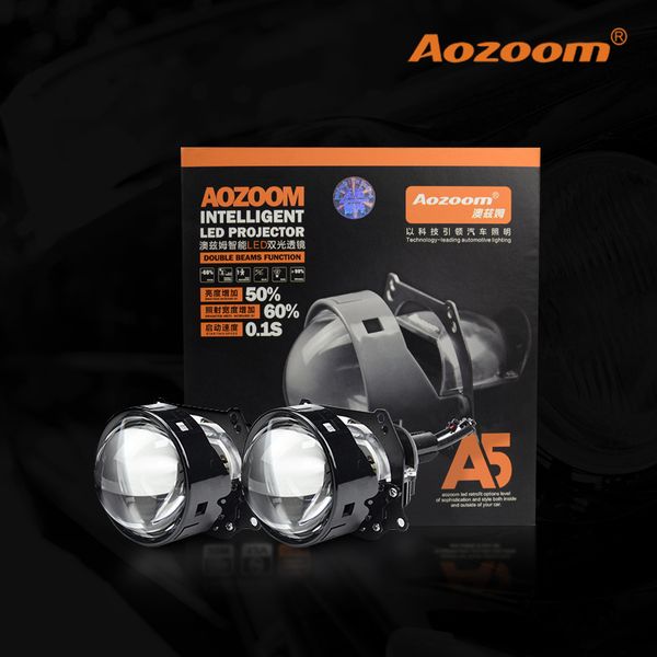 

2019 aozoom высокого качества 2 шт 3-дюймовый led lossless bi объектива проектора