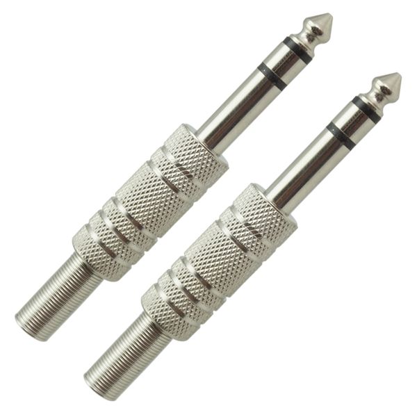 

6.35mm 1/4'' guitar cable plugs straight amp connectors for guitar bass