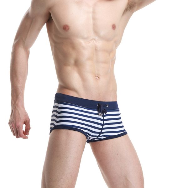 

boys boxer swimming suit men classic stripes swimming trunks outside /30