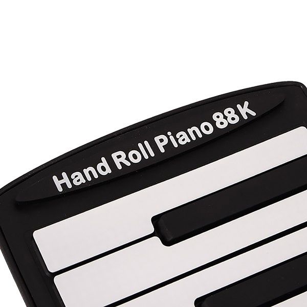 

professional 88 key midi electronic keyboard roll up piano silicone flexible with foot pedal