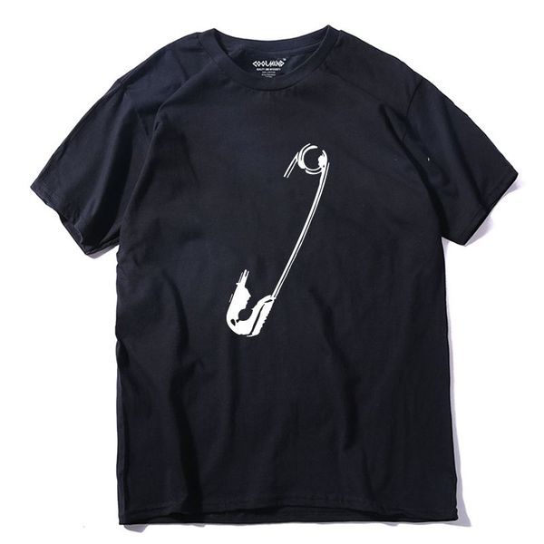 

coolmind 100% cotton short sleeve cool men t shirt casual funny men t shirt o-neck summer t-shirt tee shirts qi0255a, White;black
