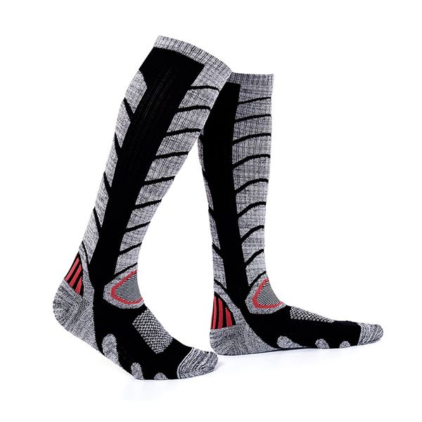 

профессиональные зимние виды спорта лыжи носки мужчины женщины длинные эластичная дышащая велоспорт бег акции 2020, Black