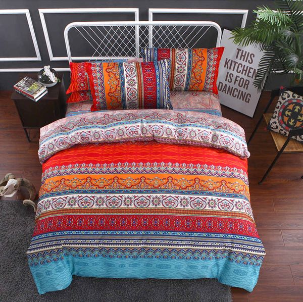 Indian Bedding Set Ethnic Style Classic Beautiful King Size Duvet