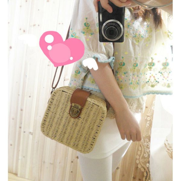 

womens straw bag woven handbag purse crossbody boho beach summer tote purse