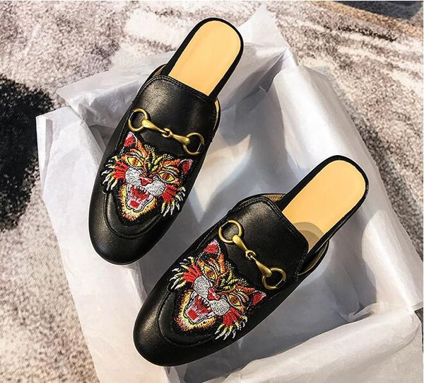 

металлические цепи кожаные квартиры зимние мокасины женская обувь зимние теплые мулы знаменитости мех плоские лианы мягкий каблук мокасины m, Black