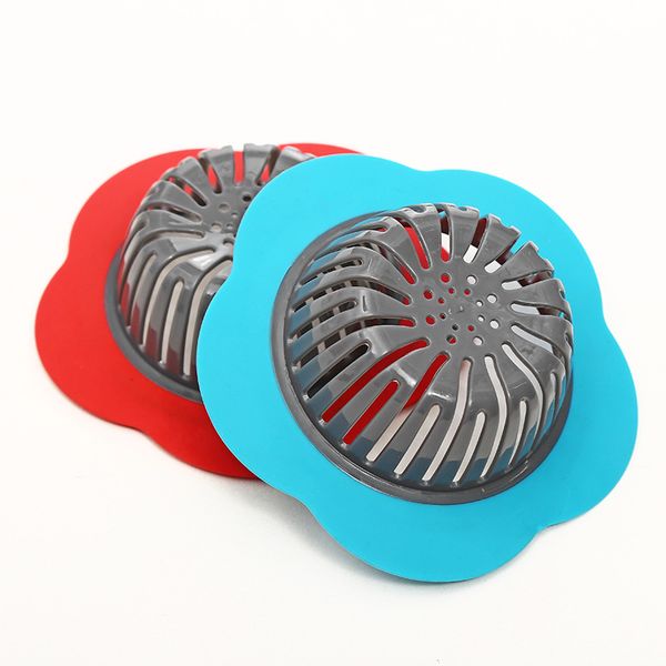 

plastic filter kitchen faucet sink floor drain bathroom sink anti-clogging flower type filter toilet sink vt0337