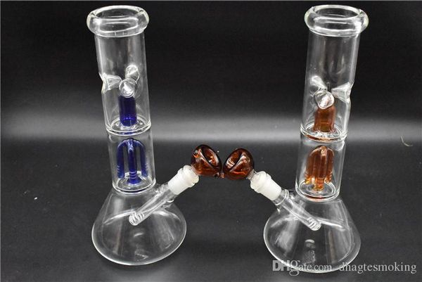 Grossa grande Bong Dab Rig da tubulação de água Bongos Pipes altos óleo grande hookah Plataformas inebriante bubbler cinzas tigela de vidro cera catcher coador colorido