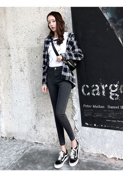 

серые прямые джинсы женский, Blue