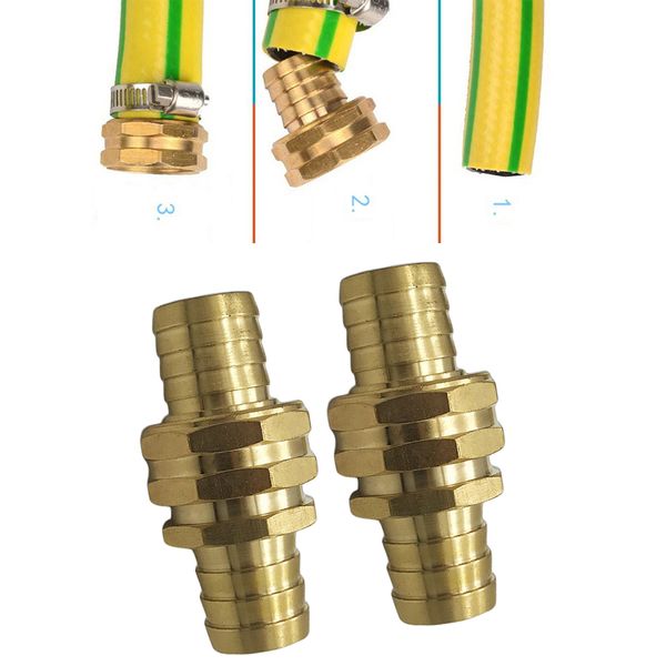 

2 pieces metal hose repair set fits 3/4 inch hose garden hose clamp supplies