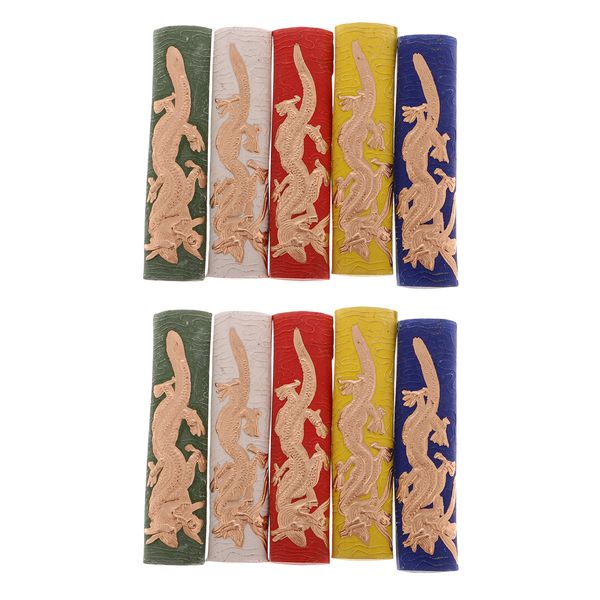 

10 x ink stick dragon pattern chinese style solid calligraphy painting