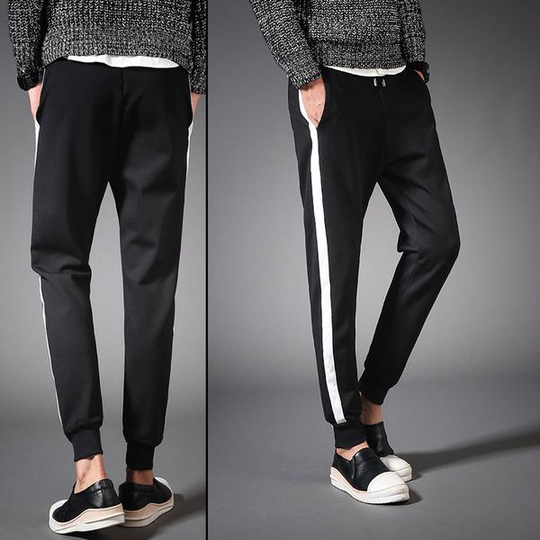 

new fashion mans lager size trousers casual pants mens sweat pants black fall men leisure trousers mens sweatpants